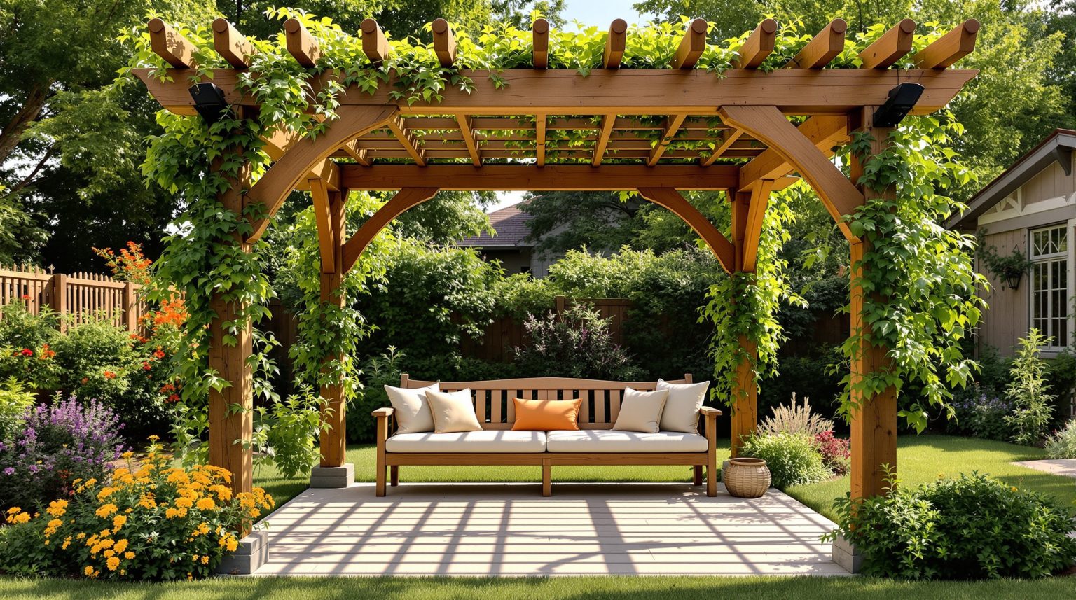 Prix construction pergolas en bois : Découvrez les tarifs et conseils pour votre projet idéal !